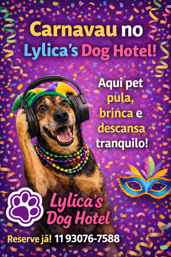 Onde hospedar seu cachorro no Carnaval em São Paulo com total segurança 1 hospedagem e hotelzinho creche para PET Lylicas Dog Hotel carnaval hotelpet 2026 07 1